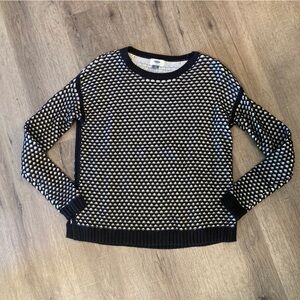Old Navy Knit Black and White Sweater XS EUC